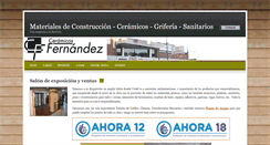Desktop Screenshot of ceramicosfernandez.com